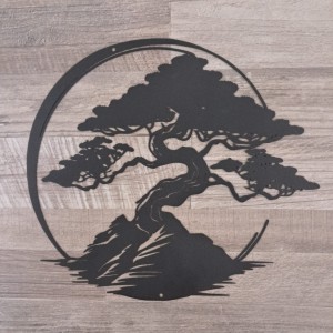 Strom života - Bonsaj v kruhu